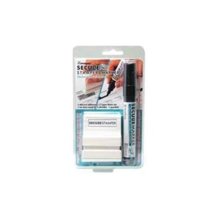 SHACHIHATA INC. Xstamper® Secure Stamp & Marker Kit, 1/2" x 1-5/8", Black 35302****